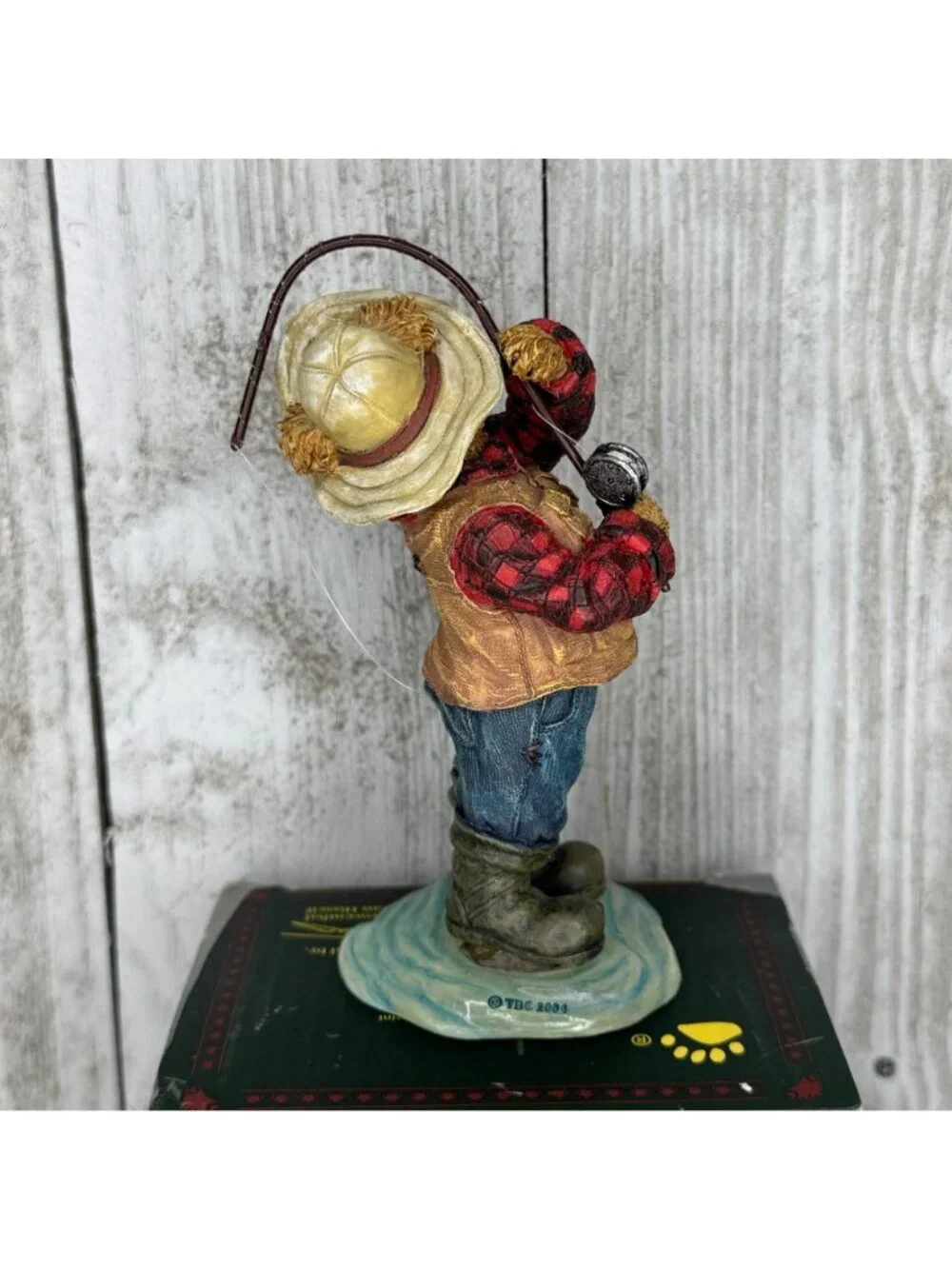 Boyds Bears & Friends Willie Caughtit Hook, Line & Sinker Figurine